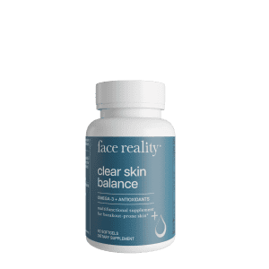 Clear skin supplement for skincare and skin health, facial aesthetics, and anti-aging.