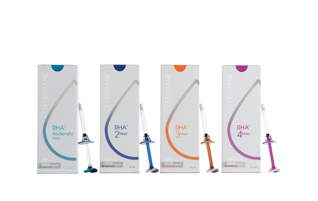 RHA® dermal filler syringes for facial rejuvenation in Scottsdale.